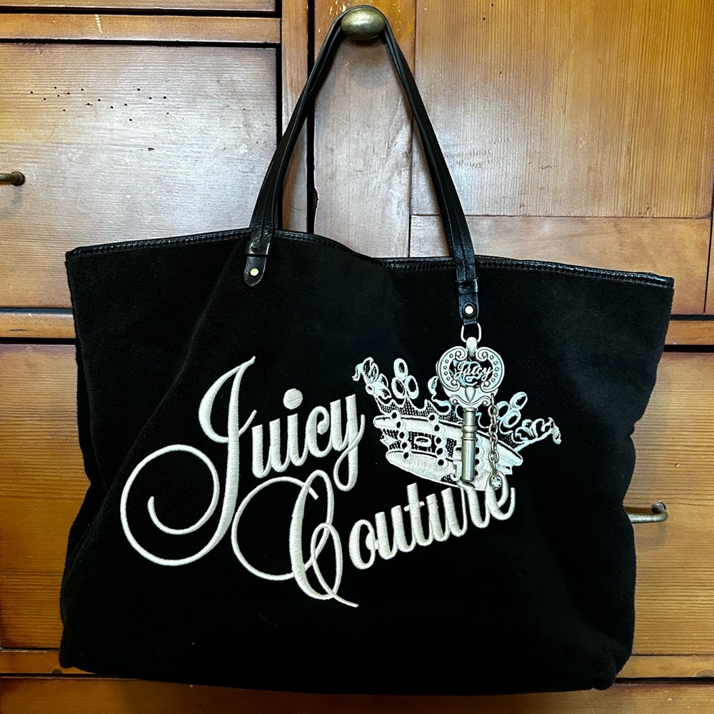 Vintage Juicy Couture TerryCloth Tote Shoulder Bag